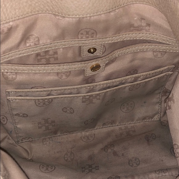 Tory Burch gold chain strap shoulder purse beige - Picture 5 of 6